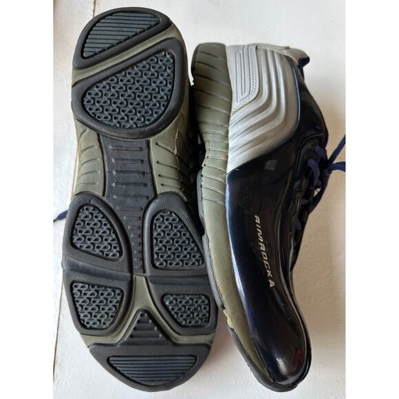 RIMROCKA Brand Metallic Blue Silver Men's Casual Sneakers Size 10 - Picture 13 of 13